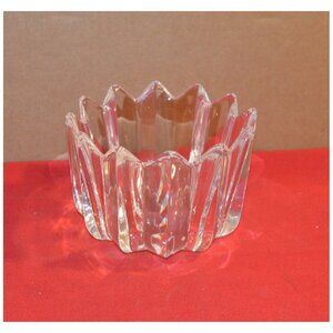Orrefors Candy Nut Bowl Serving Dish Fluted Pattern Swedish Crystal ~4-3/4" d